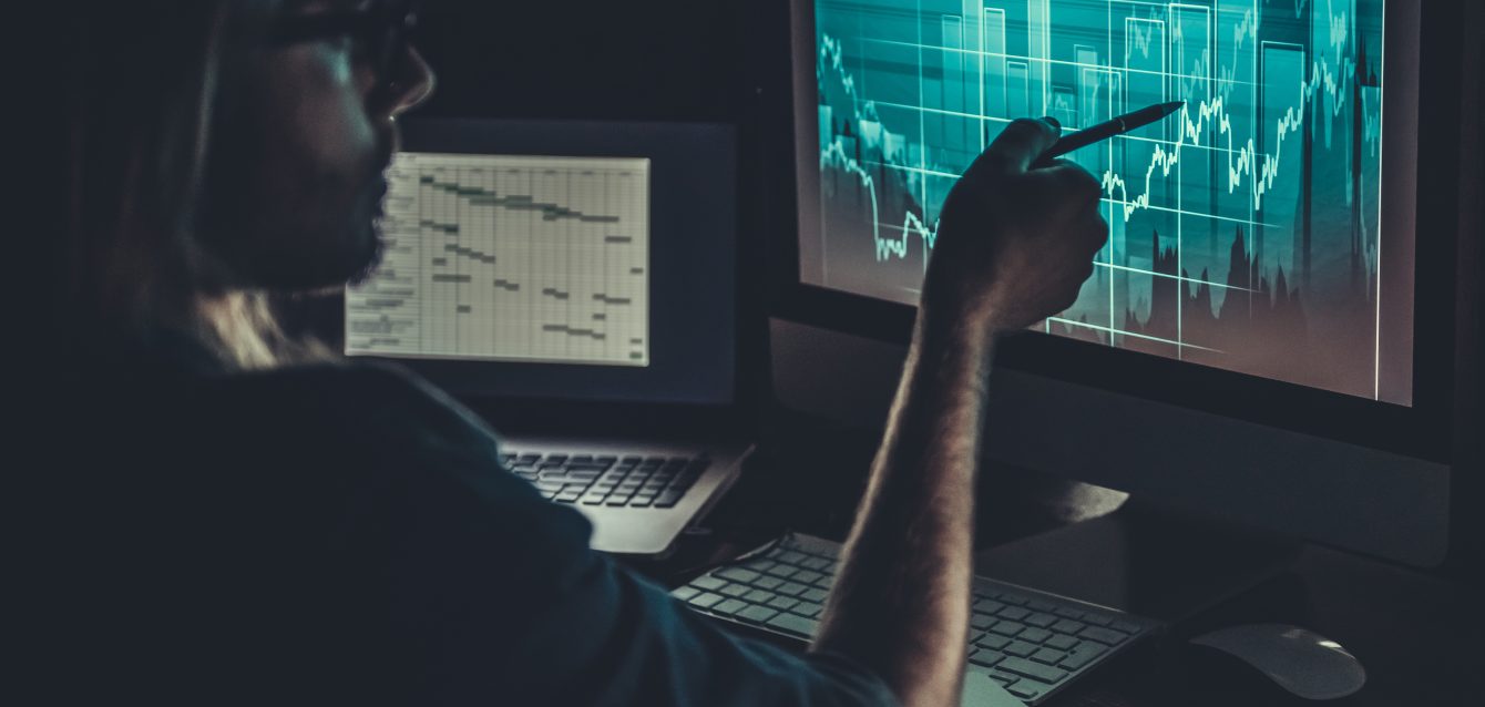 Guy working with computer Guy working with computer