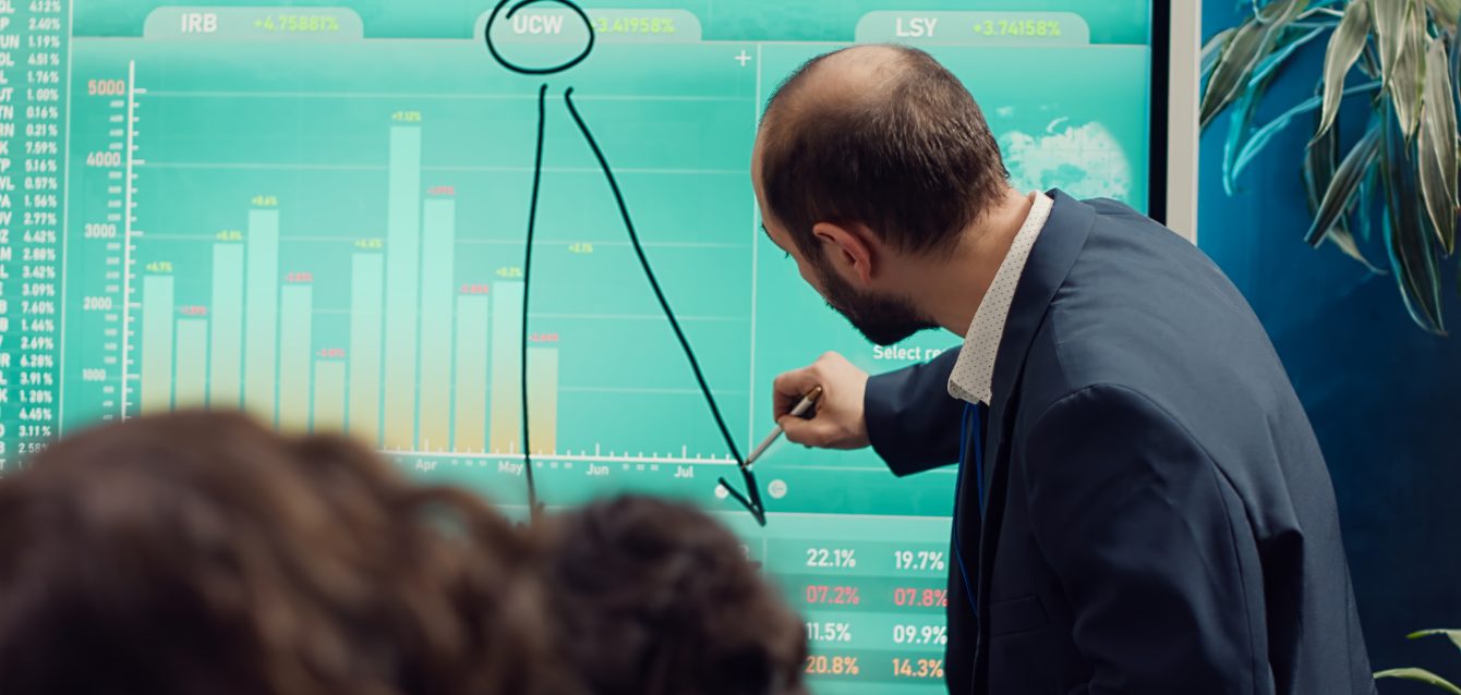 Marketing team gathering in a information sharing meeting to study updates